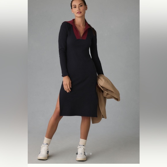 Anthropologie Dresses & Skirts - Daily Practice by Anthropologie Long-Sleeve
Ribbed Midi Dress